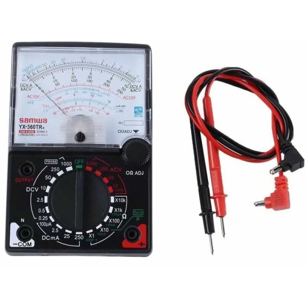 Analog Multimeter, Multimeter Tester AC DC Voltmeter Amperemeter Ohmmeter Analog Multimeter Spänning Strömresistansmätning，HANBING