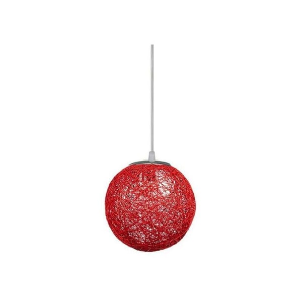 Kreativ personlighet konst hampa boll rotting ljuskrona (15cm röd),HANBING