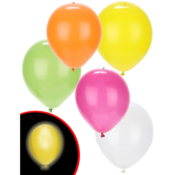5 LED-ballonger sommarfest Illooms ®