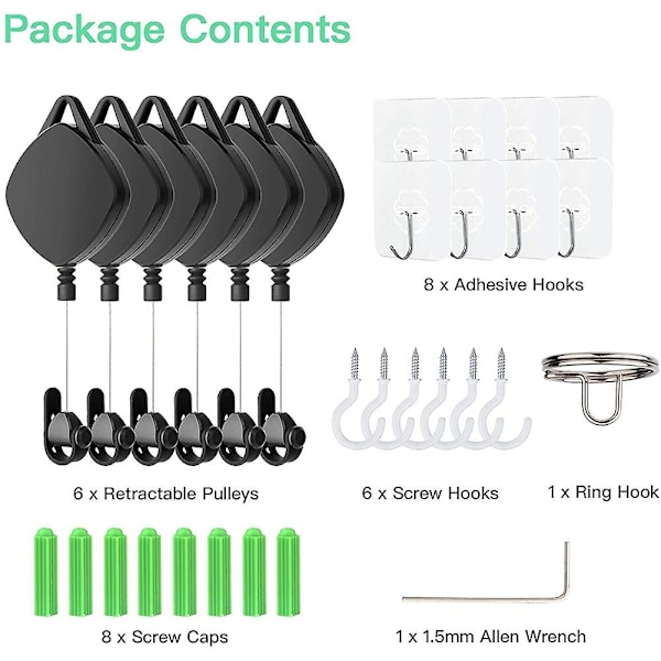 parts VR kabelhanteringssystem infällbart takrullsystem för /Quest 2/Vive Pro/ Rift