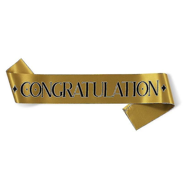 Ny Design Grattis Sash Examen Ceremoni Fest Dekoration
