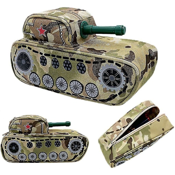 Blyantsæske Camouflage Pen Taske Med Kode Lås Lynlås Børn Stor Kapacitet 3d