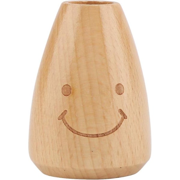 3pcs Toothpick Holder Dispenser, Cute Smiling Face Wooden Toothpick Box Holder Home Kitchen Accessories,Wooden Toothpick Cylinder Box Holder