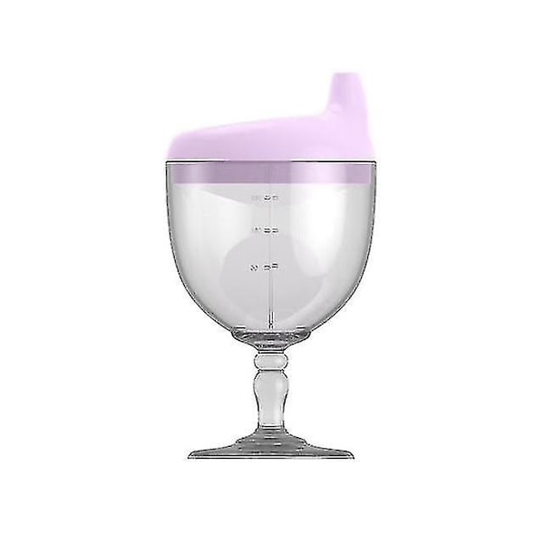 Miman 150ml Læringsflaske Kreativ Vinglassformet Barn Toldder Sykeflaske (lilla) Festkopp For Barn
