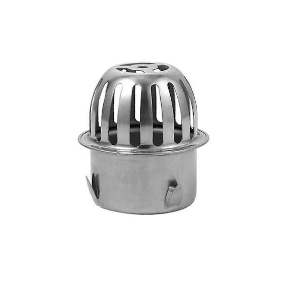 2-pack rostfritt stålgaller för hängrännor för att hålla avloppen öppna Förhindrar igensättning av löv och skräp Passar rör med 58 mm innerdiameter