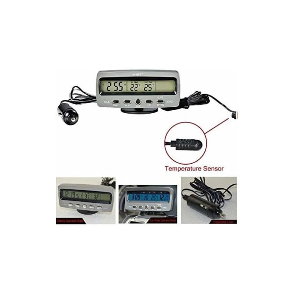 1 st spänningsdetektor temperatur bil auto LCD-display digital display termometer larmkontroll larmklocka