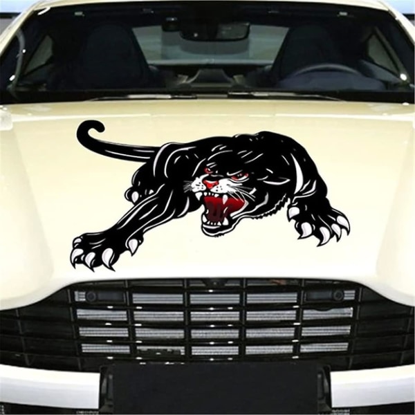 Black Panther bilhette-klistremerke selvklebende vinylgrafikk-dekal Reflekterende bilskrapeklistremerke Universal Vanntett Bilkarosseri