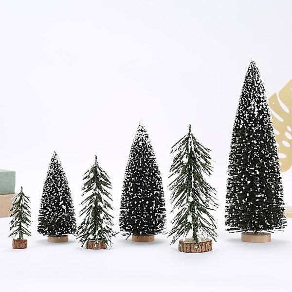 Julgran med Vit Snö Realistisk Utseende Miljövänliga Bröllopsrekvisita Julgran (30cm,A)