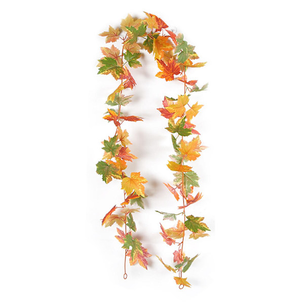 Tackgiving Maple Rattan Väggdekoration Naturlig Realistisk Halloween Slitstark DIY Hantverk Rattan（C）