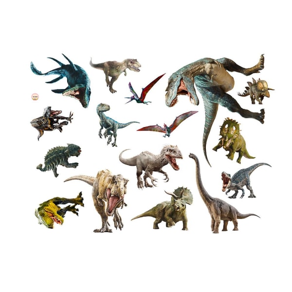 Dinosauriedekaler Väggklistermärken Barnrum Flerfärgat Barnrum (stil 2)