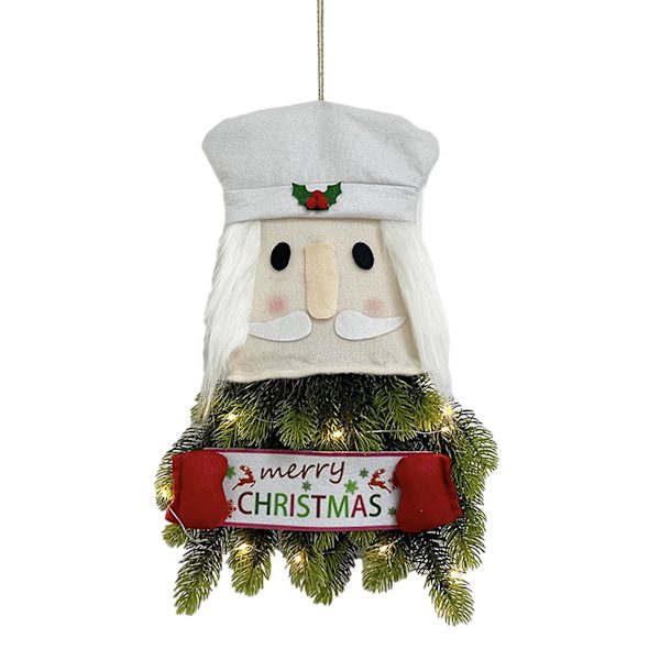 Julgranspynt Gammal Man Snögubbe Nötknäppare Skapa Julhängande Dekorationer（C）