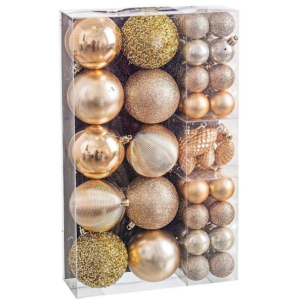 Julgranskulor Gyllene (50 stycken)