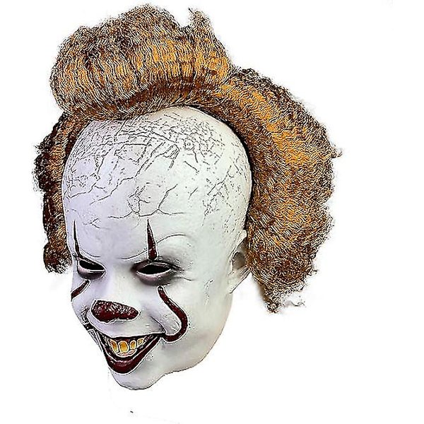 Läskig Mask Krypande Mask Mask Vuxen Halloween Mask Kostymrekvisita (F)
