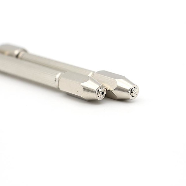 Mini Micro Manuell Dubbeländad Nålskruv Handvrid Borrverktyg 0-3mm