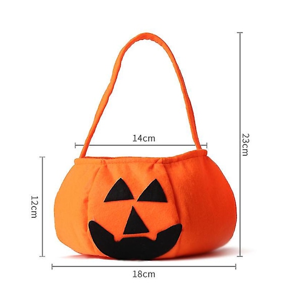 2 stk Halloween Gresskar Tote Bag (Oransje)