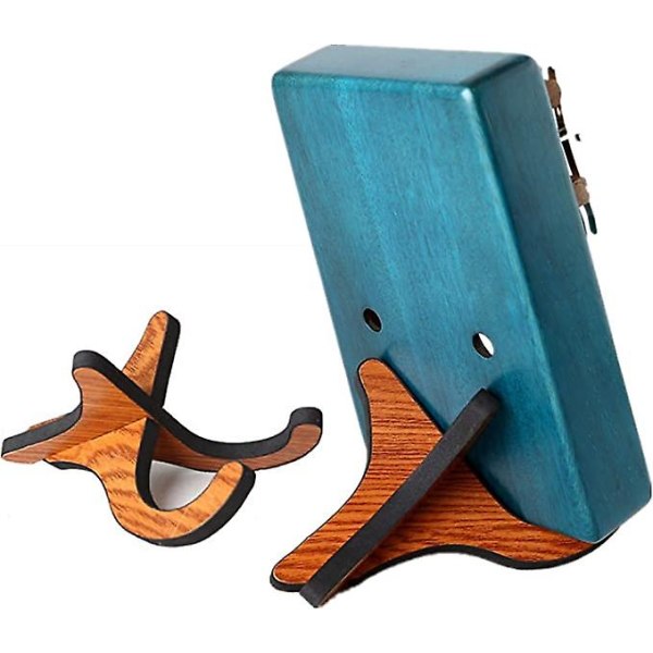 Bærbar aftagelig træstativholder Tommelfinger Klaverdisplaystativ Fast ramme til 10-tangenter 17-tangenter