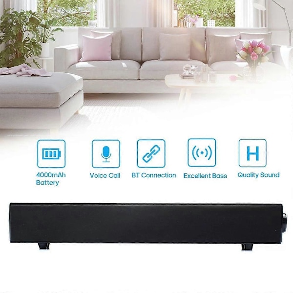 BT168 Trådlös BT-högtalare Ljudlåda Stöd AUX TF-kort U-disk, USB-driven, Inbyggd 4000 mAh Laddning