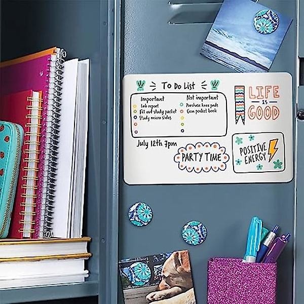 Magnetisk whiteboard för kylskåp Vit A3 Vit A3