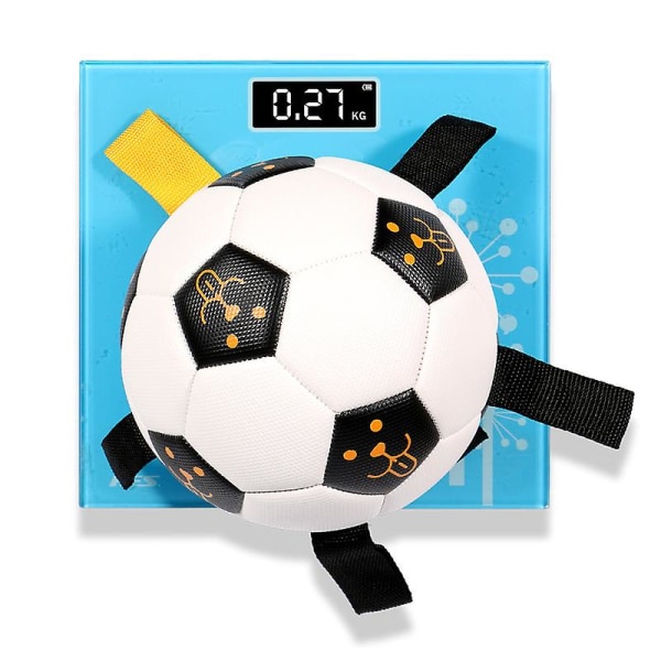 Hundfotboll Interactive Pet Fotboll Fotbollsleksak Utomhusträning Slitstark boll Interaktiv leksak (17cm)