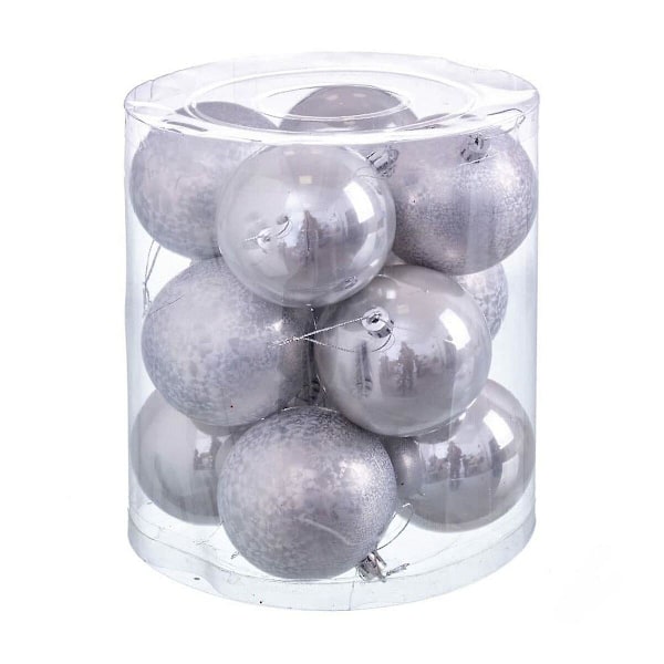 Julgranskulor Flerfärgad Koppar Plast 8 x 8 x 8 cm (12 stycken)