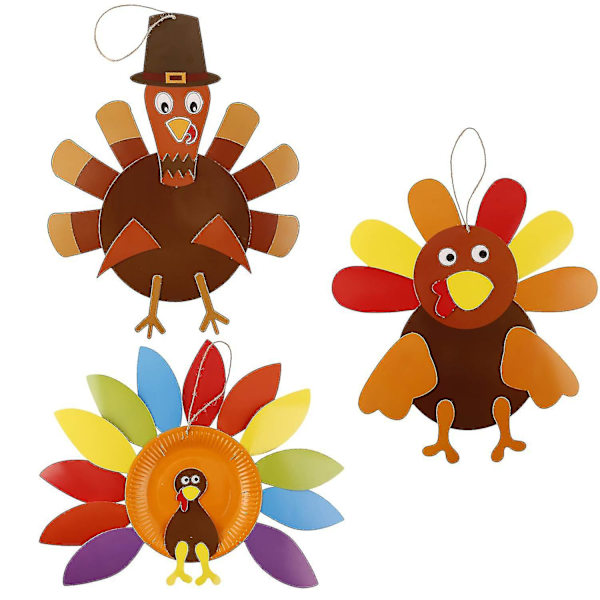 Kiitospäivän koriste 3 kpl Kiitospäivän oviskyltti Luova DIY Turkki