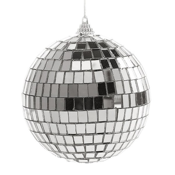 Dekorativ Kula Lätt att Hänga Lägger till Atmosfär Ljus Färg Festlig Disco Reflekterande Glaskula (25cm)