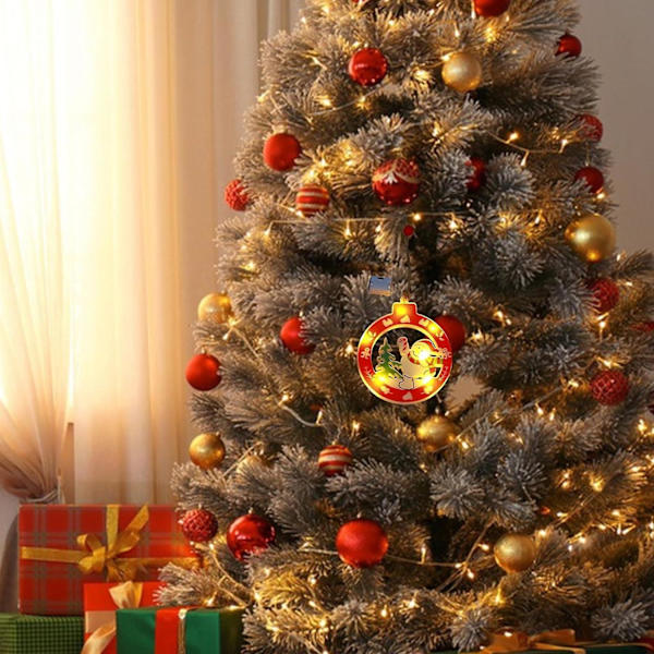 Julgransdekorationer | LED-ljusgirlang med tomte | Tomtedekorationer | Julgransljus, Juldekorationer för hemmet