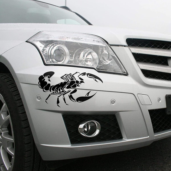 Auton tarra vinyyli tarra tarra 3D skorpionikuvioon Cool Auto Decal Paste Decoration 2kpl
