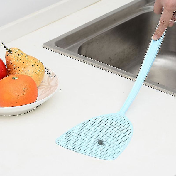 Flugsmällare, 3-pack Plast Manuell Flugsmällare Med Lång Flexibel Handtag