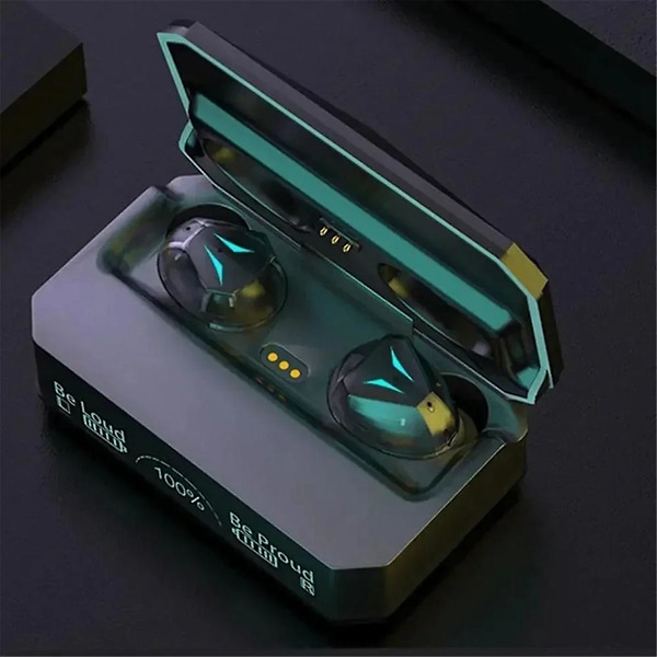 M98 TWS Trådlösa Bluetooth Hörlurar Stereo Hörlurar Fones Val In-Ear Digital Display Andningsljus Hörlurar A