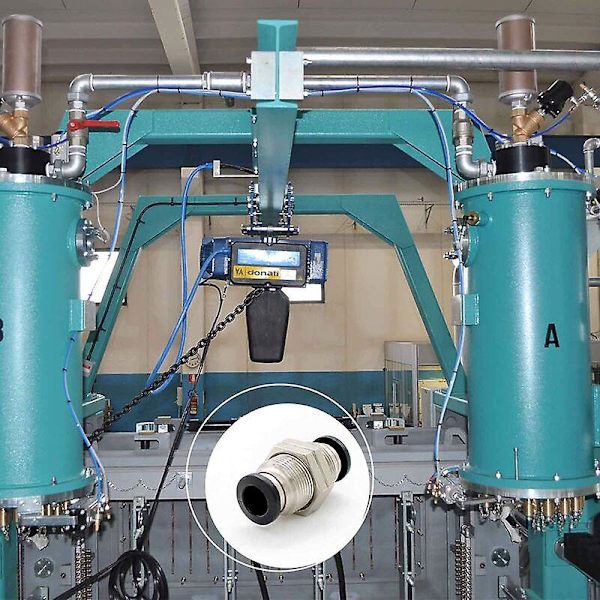 2 stk pneumatiske koblinger, pneumatisk skottkobling, pneumatisk hurtigkobling koblingsbar slange diameter, kan brukes til å fikse og koble til luftrøret（1