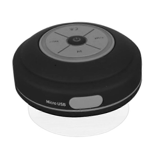 Trådlös Bärbar Bluetooth-högtalare Vattentät Bluetooth Duschhögtalare Handsfree Bil Bärbar Högtalare (Svart)
