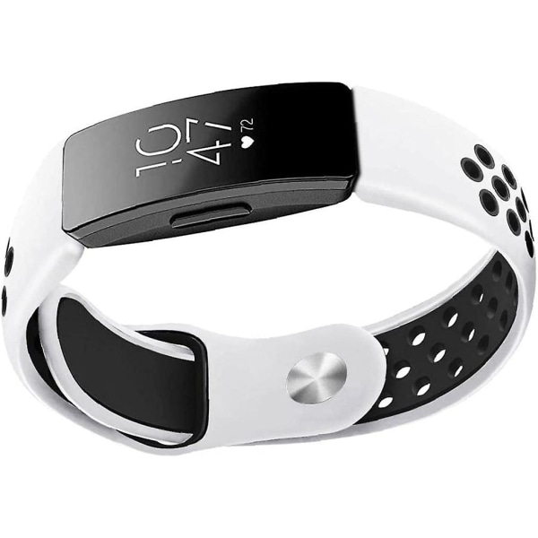 Watch kompatibelt med Fitbit Inspire Soft Watch Band Replacement Vit, smarta tillbehör