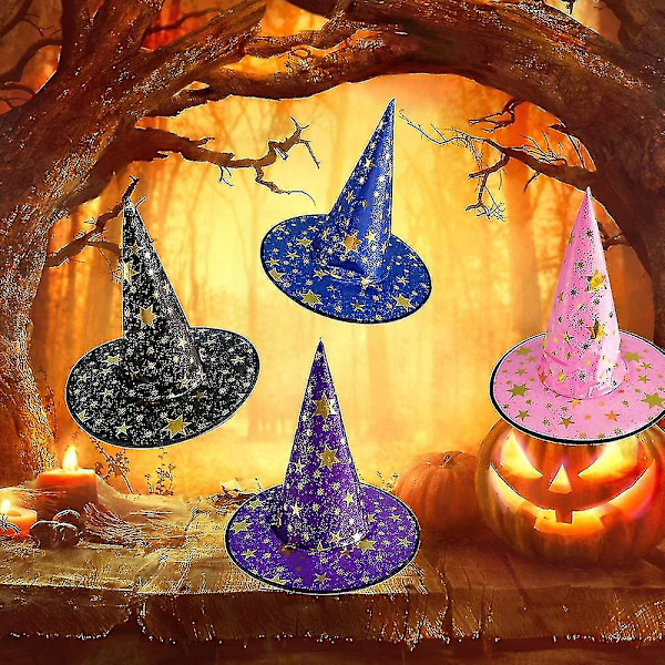 Häxhatt Halloween Kostym Ond Häxa Tillbehör