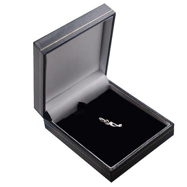 Silver 23x6mm Åttondelsnot berlock med karbinhake