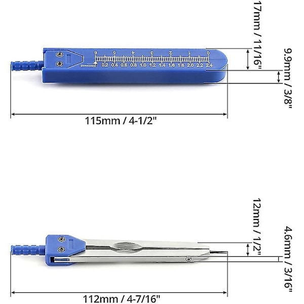 Ekg Ecg Caliper Elektrokardiogram Divider, 2 Pak Måleværktøj Ecg Caliper Til Elektrokardiogram