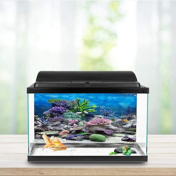 Akvariumaffisch, korall akvarium bakgrund Canvasdekoration 3D Pappersklistrade klistermärken Marinväxter (61 * 30 cm)