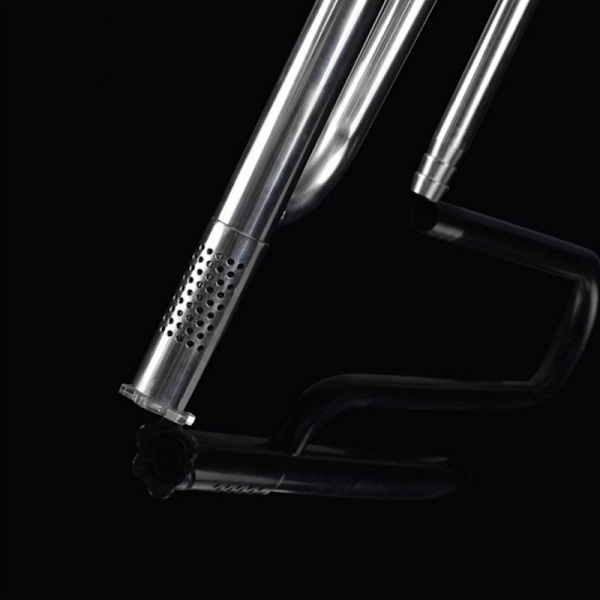Lily Pipe Rustfrit Stål Indløb Udløb Filter til Akvarium Plantet Fisk 12mm