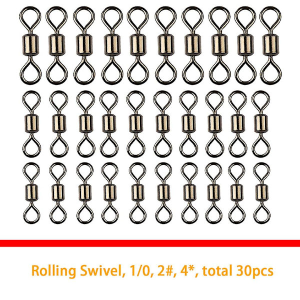 160 st Fisketillbehör Set Jig Krokar Pärlor Sänken Vikter Swivels Snaps Sliders Kit Fisketillbehör