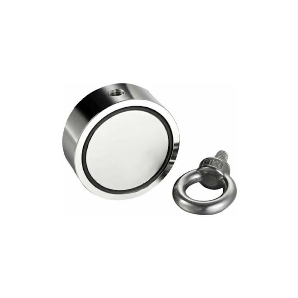 Dubbelsidig neodymiumfiskemagnet, diameter 60 mm, kombinerad 300 kg extremt stark dragkraft för magnetfiske och bärgning i floden THISNDE