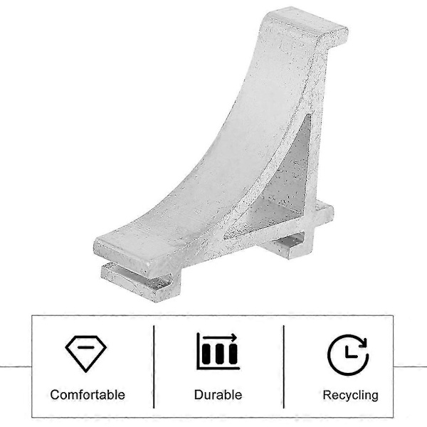 8 stk kjøleskapshylleklemmer i aluminium, støttebraketter for kjøleskapshylle