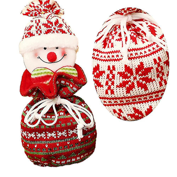 3 st julgåvor med dragsko, julklappspåsar