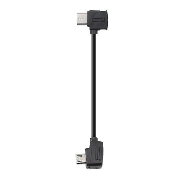 15 cm USB-C till Micro-USB-kabel för DJI Mavic Mini / Air, Shark Black