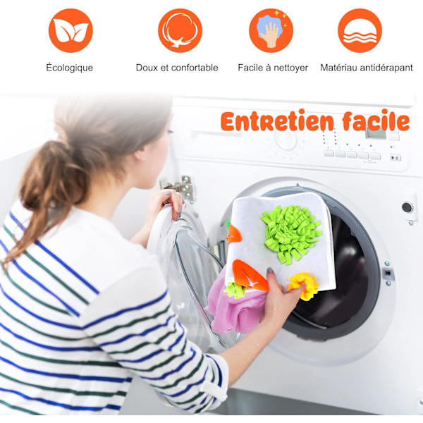 Kanin Snuffelmatta Tvättbar Marsvin Pedagogisk Matta Dvärgkanin Mjuk Lekmatta Snuffle Leksak