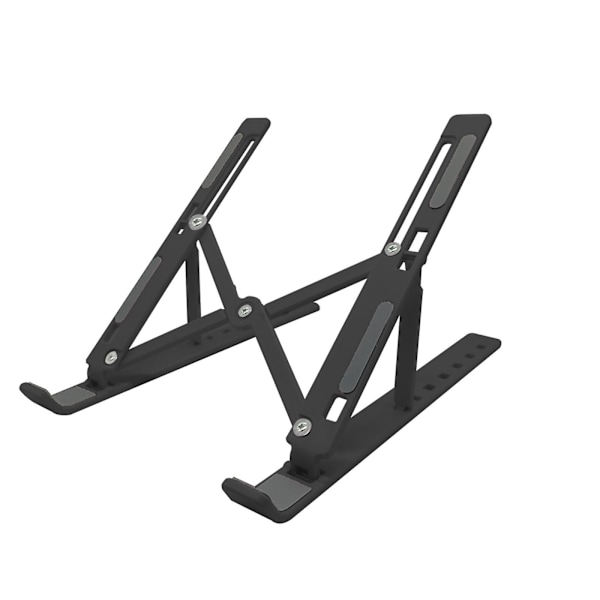 Laptop Stativ Til Skrivebord, Justerbar Laptop Hævning Aluminium Legering Foldbar Bærbar Laptop Holder, Ventileret Kølende Notebook Stativ
