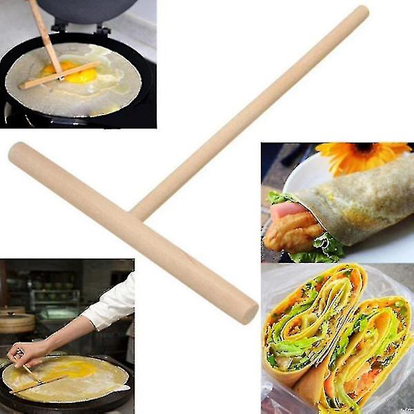 3/2/1 st T-formade pannkaksspatlar Crepe Non-stick träspridare och spatel Rake spridning paj pannkak verktyg kök Toos