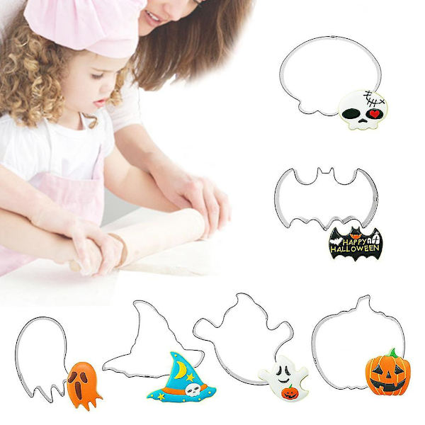 Halloween-kakformar Fondantform Kakform i rostfritt stål