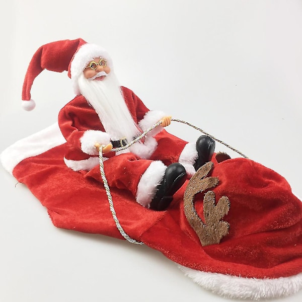 Juldräkt för hundar - Santa Claus ridande hjortkostym, julkläder för husdjur, jultillbehör för husdjur (XL, Santa Claus)
