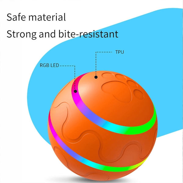 Hundträningsbollar hundleksaker Smartbollar Flerfärgade anti-bit silikonmaterial produkter för djur (6)