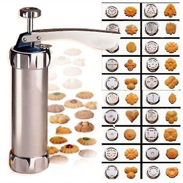 Kagepresse Bagemaskine Cookie Gun i Rustfrit Stål